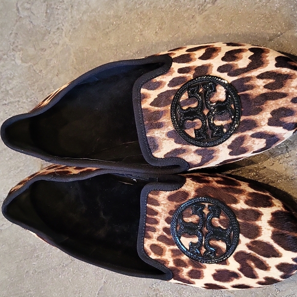 TORY BURCH Leopard Billy Slippers  SZ9 - Picture 2 of 7